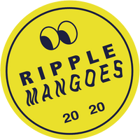 Yellow ripple mango sticker