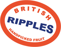 British hand picked ripple fruit sticker