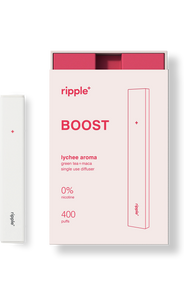 Ripple’s nicotine free lychee diffuser, BOOST