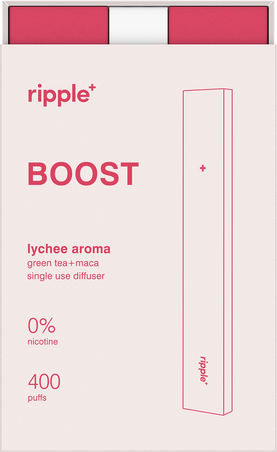 Ripple’s nicotine free lychee diffuser, BOOST