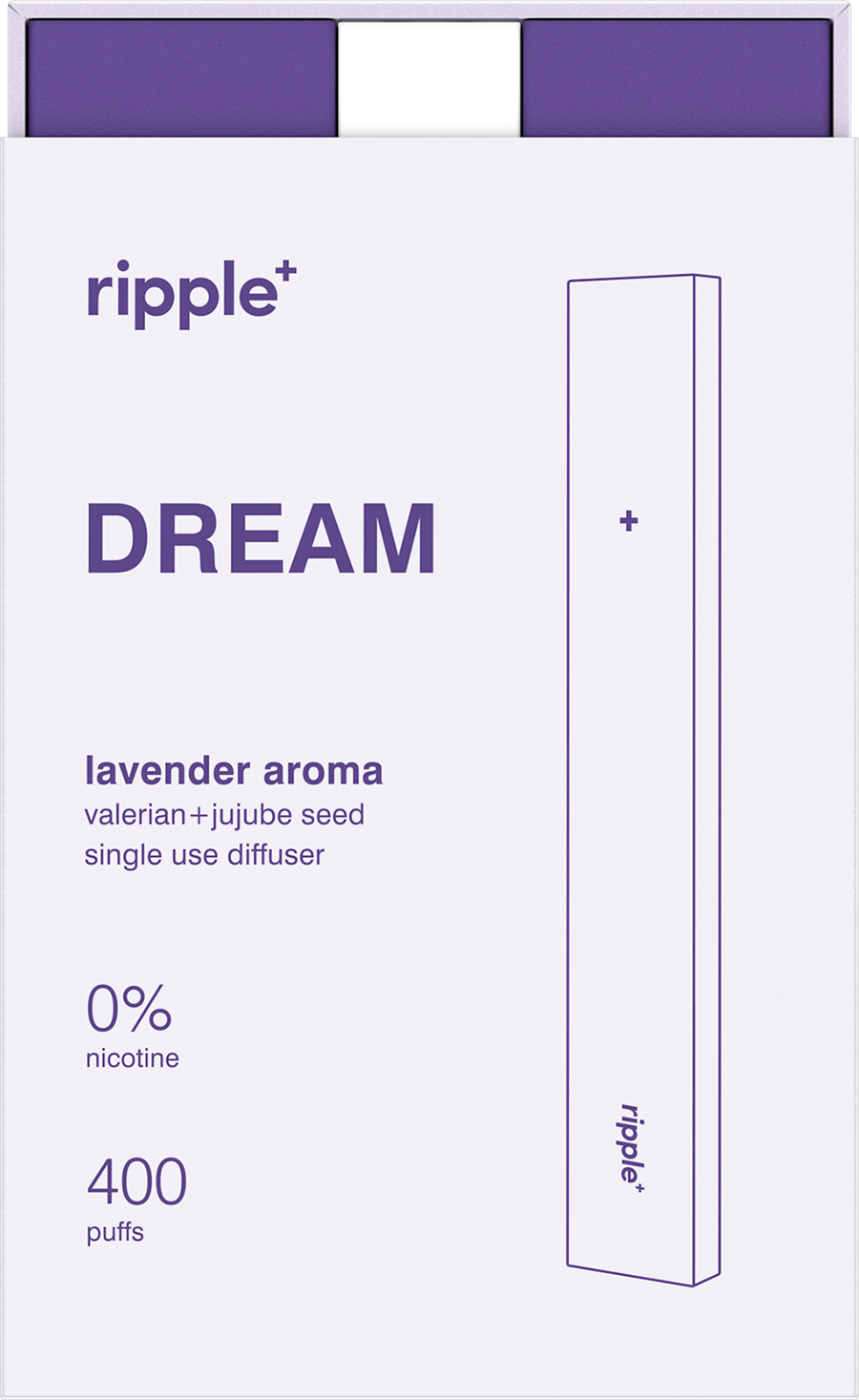 Ripple’s nicotine free lavender diffuser, DREAM