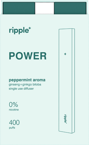 Ripple’s nicotine free peppermint diffuser, POWER