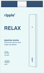 Ripple’s nicotine free jasmine diffuser, RELAX