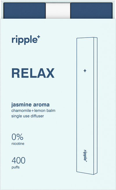 Ripple’s nicotine free jasmine diffuser, RELAX